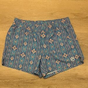 Magellan Outdoors Blue and Orange Athletic Shorts